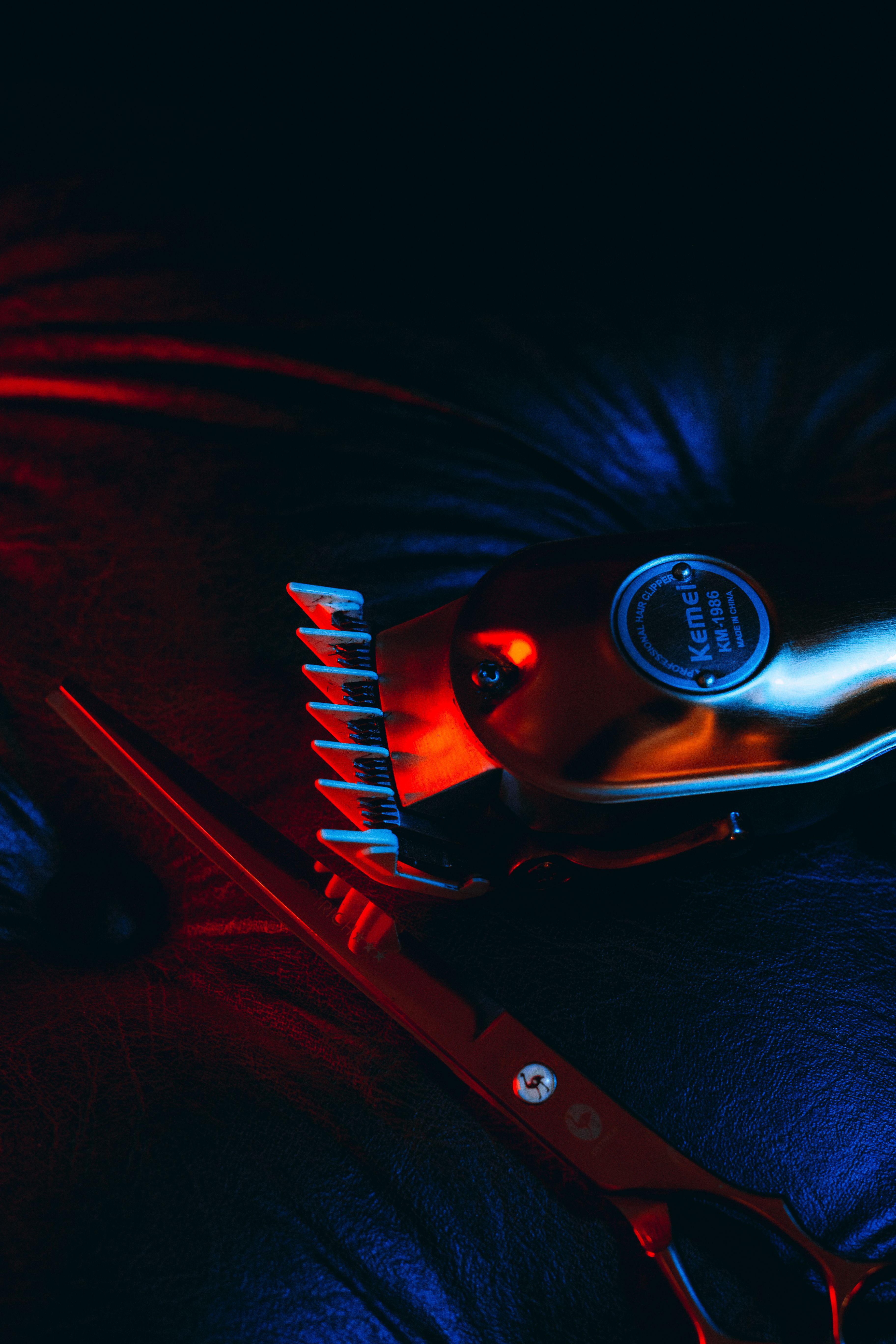 Barber service preparation with clean tools and professional setup